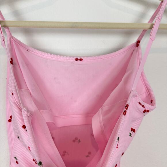 RARE NWT SKIMS SOFT LOUNGE SCOOP ONESIE IN CHERRY BLOSSOM PRINT SIZE XS - Picture 9 of 9